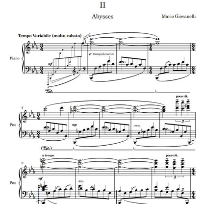 Abyssal Sonata: Piano Sheet Music